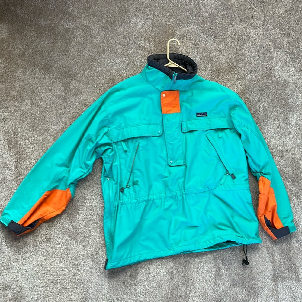 Vintage Patagonia circa 80s pull on shell ski coat